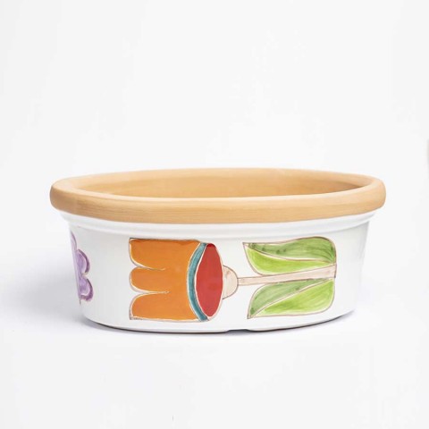 Ceramic Planter Folk VSPO819FK-FC De Simone Pottery Ceramic Planter Folk VSPO819FK-FC De Simone Pottery